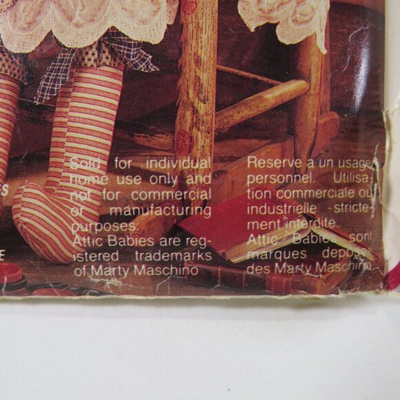 McCalls 720 Attic Babies Craft 27" Doll Sewing Pattern Boy & Girl UNCUT - Picture 8 of 13